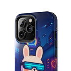 Capymo Family Cute Cartoon Bunny Tough Phone Case –Cyberpunk Bunny "Toto" Phone Case