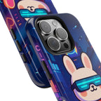 Capymo Family Cute Cartoon Bunny Tough Phone Case –Cyberpunk Bunny "Toto" Phone Case