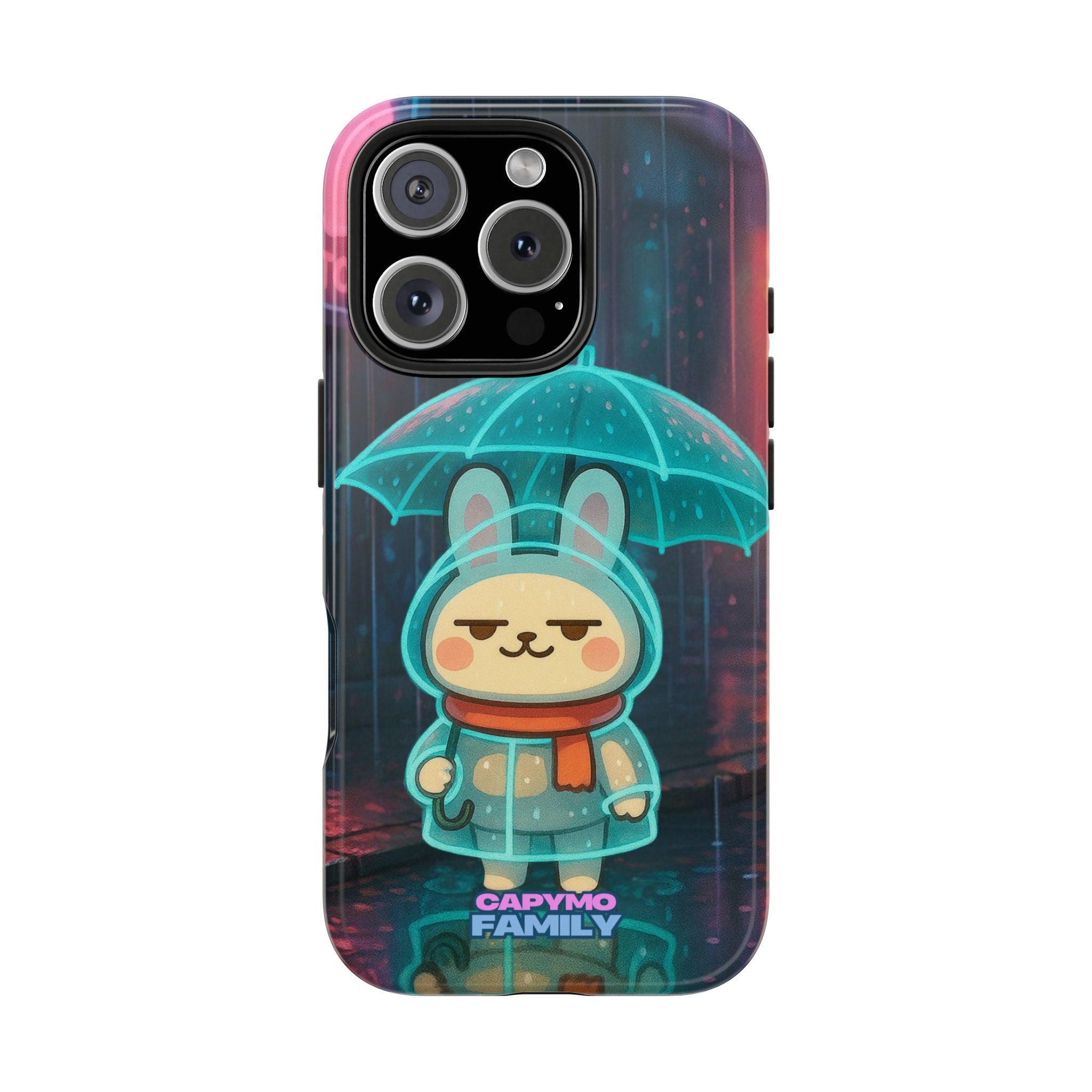 Capymo Family Cute Bunny Phone Case - Cyber Umbrella Bunny "Toto" Phone Case