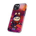 Capymo Family Sunset Skate Bunny Phone Case – Vibrant Skatepark Bunny "Toto" Phone Case