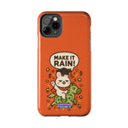 Capymo Family Playful Cute Cartoon Bunny Tough Phone Case –"Make It Rain" Bunny "Toto" Phone Case