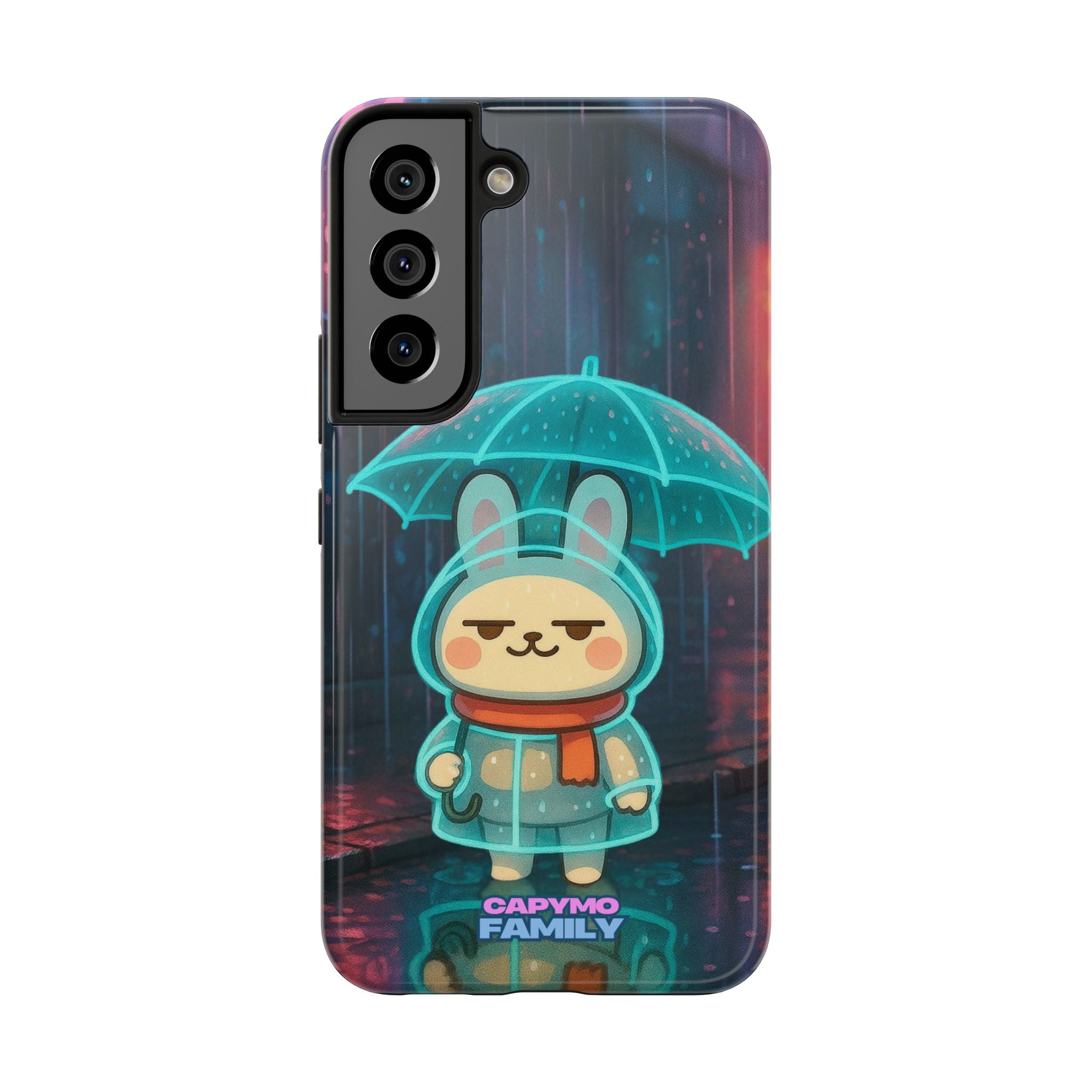 Capymo Family Cute Bunny Phone Case - Cyber Umbrella Bunny "Toto" Phone Case