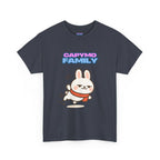 Capymo Family Themed Cute Animal Tee, Cute Cartoon T-Shirt, Bunny Graphic Tee, Funny Family Shirt, Adorable Unisex Cotton Tee