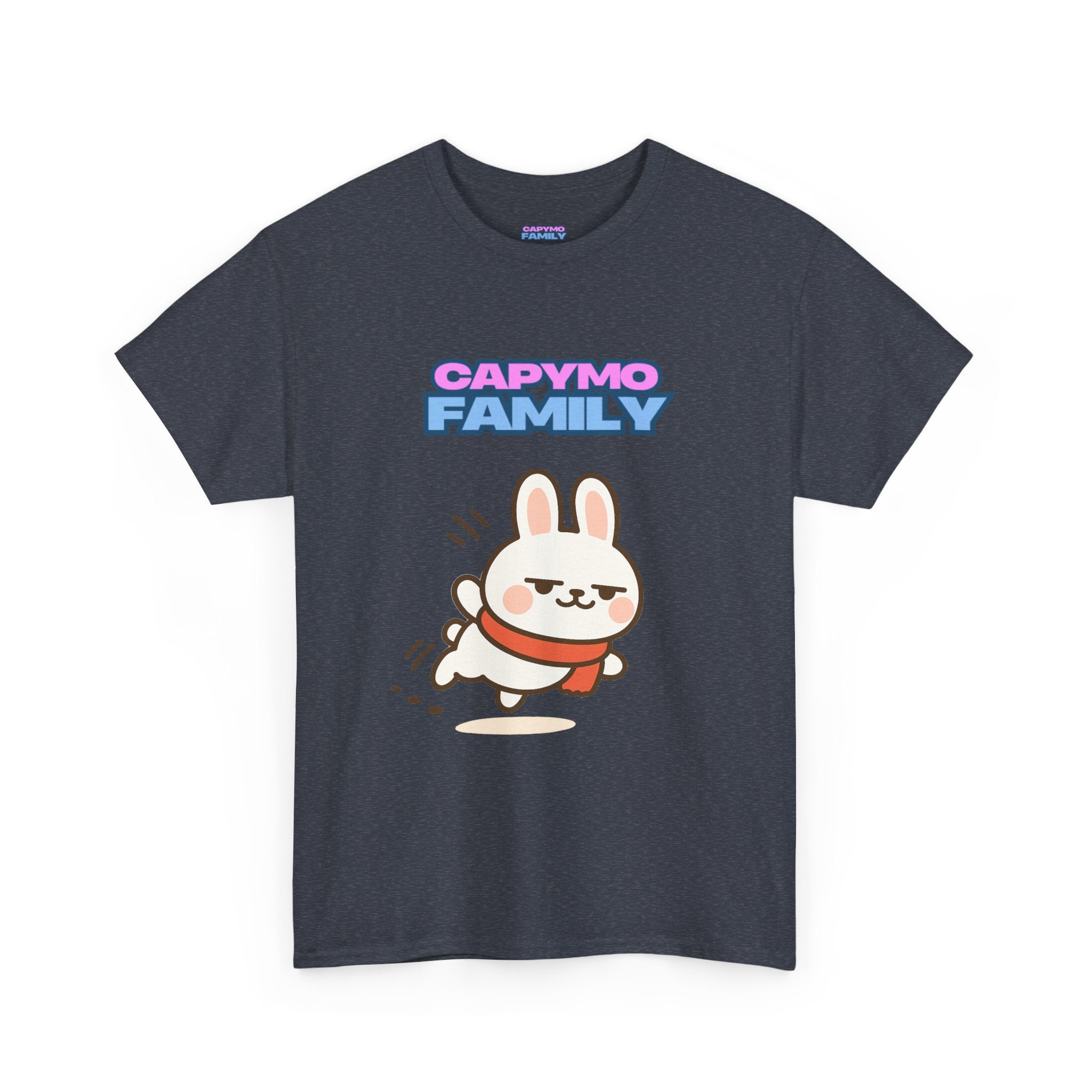 Capymo Family Themed Cute Animal Tee, Cute Cartoon T-Shirt, Bunny Graphic Tee, Funny Family Shirt, Adorable Unisex Cotton Tee