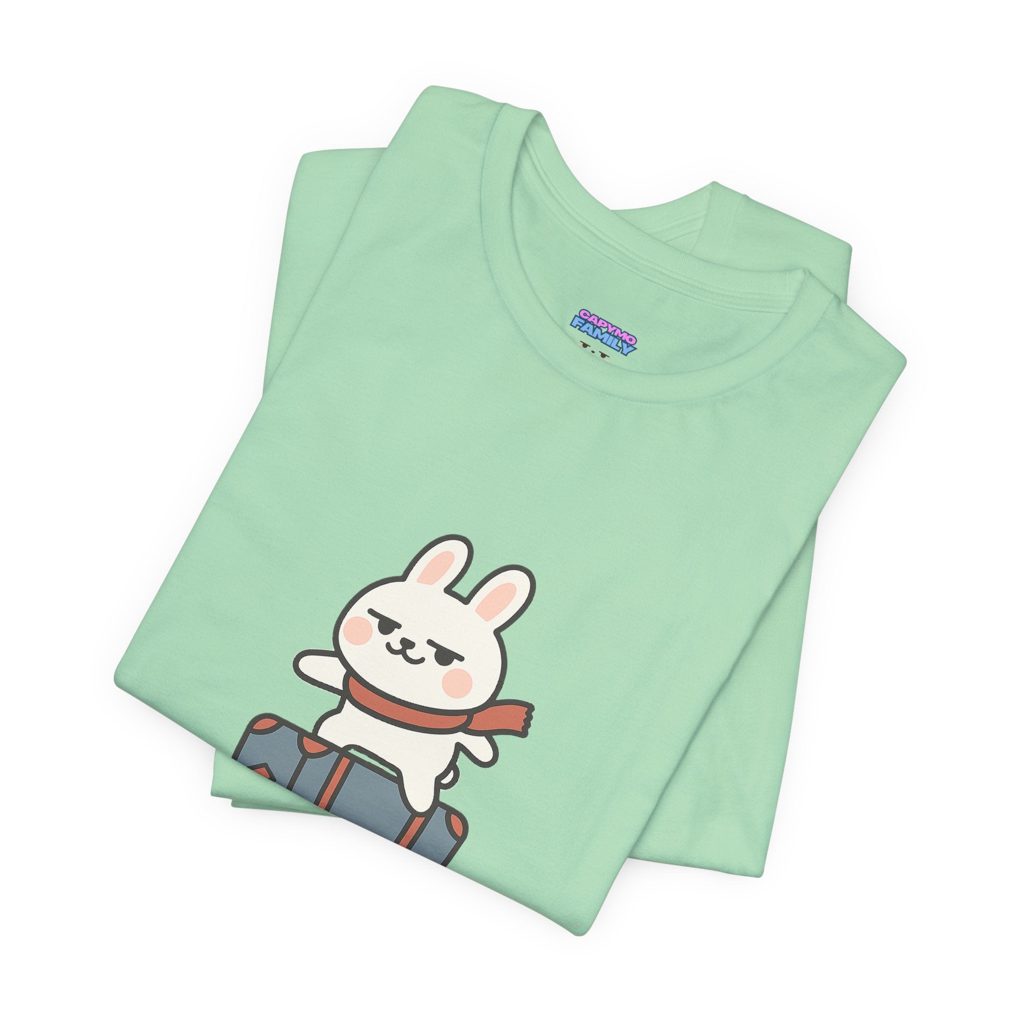 Capymo Family Adventurous Bunny Graphic Tee | Family Travel Shirt, Cute Animal T-Shirt, Fun Summer Outfit, Gift for Travelers, Vacation Wear