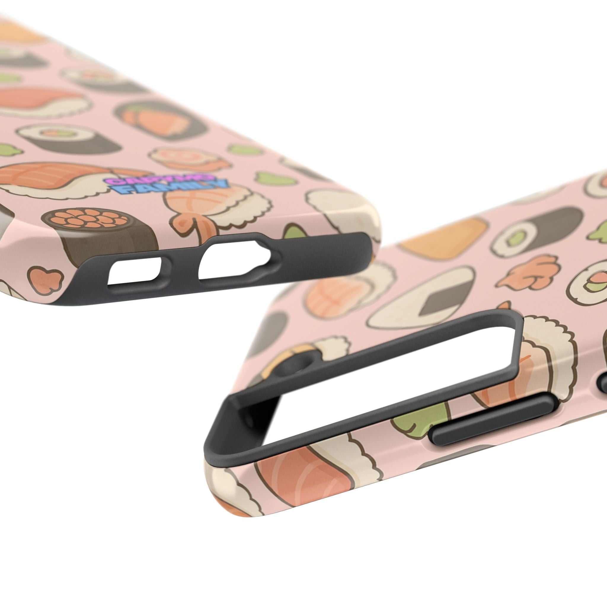 Capymo Family Kawaii Sushi Phone Case – Cute Sushi Pattern Phone Case