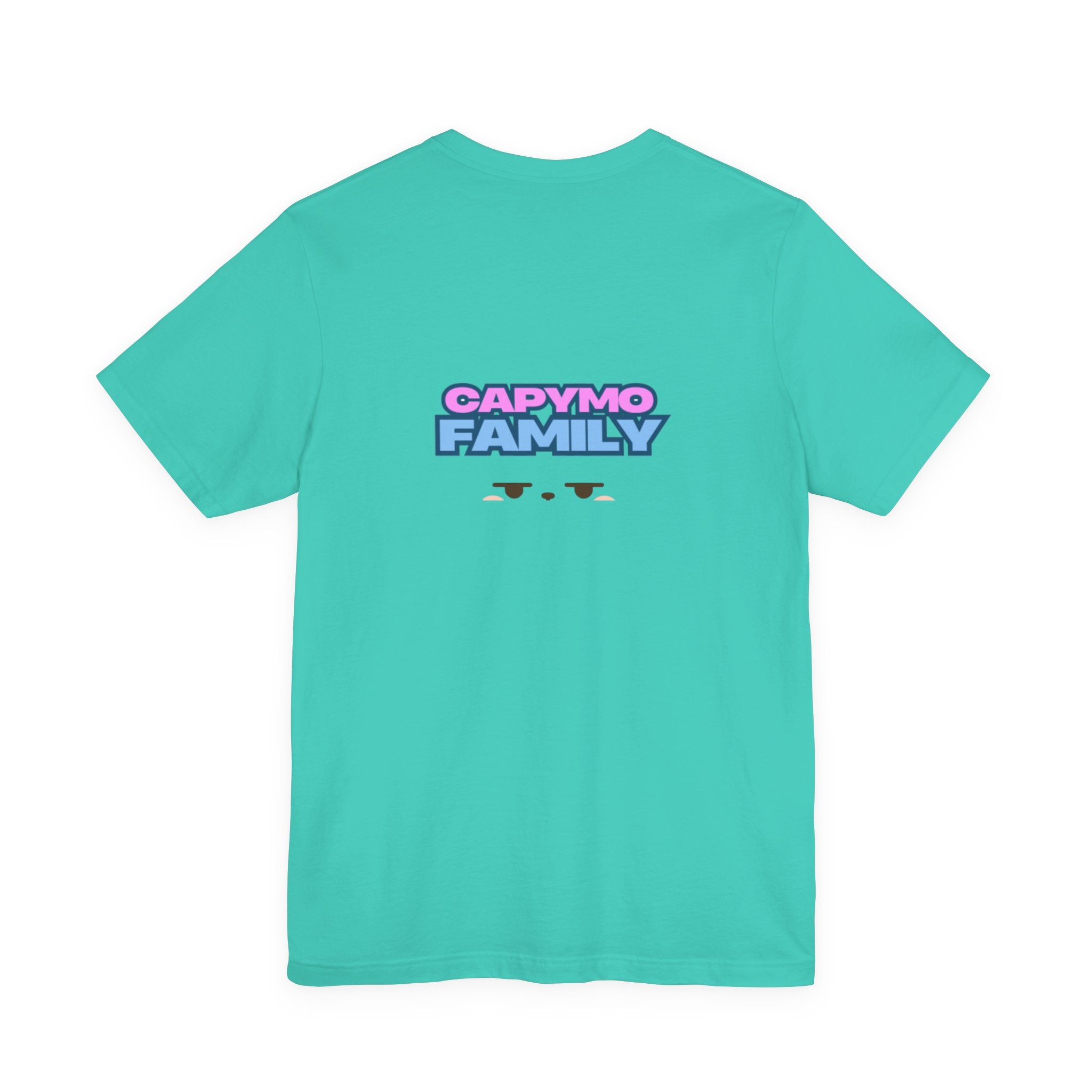 Capymo Family Cute Bunny Music Unisex Tee, Soft Beats Only, Gift for Music Lovers, Relaxed Fit T-Shirt, Animal Lover Apparel, Casual Wear