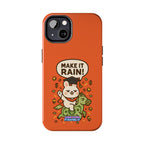 Capymo Family Playful Cute Cartoon Bunny Tough Phone Case –"Make It Rain" Bunny "Toto" Phone Case