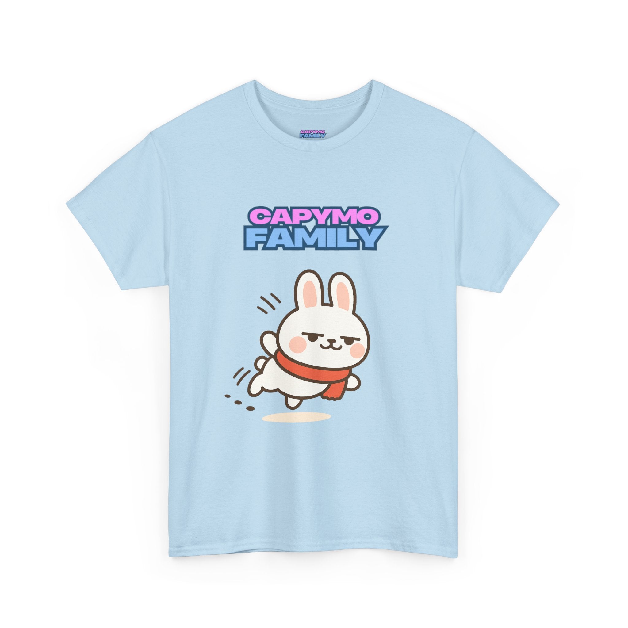 Capymo Family Themed Cute Animal Tee, Cute Cartoon T-Shirt, Bunny Graphic Tee, Funny Family Shirt, Adorable Unisex Cotton Tee