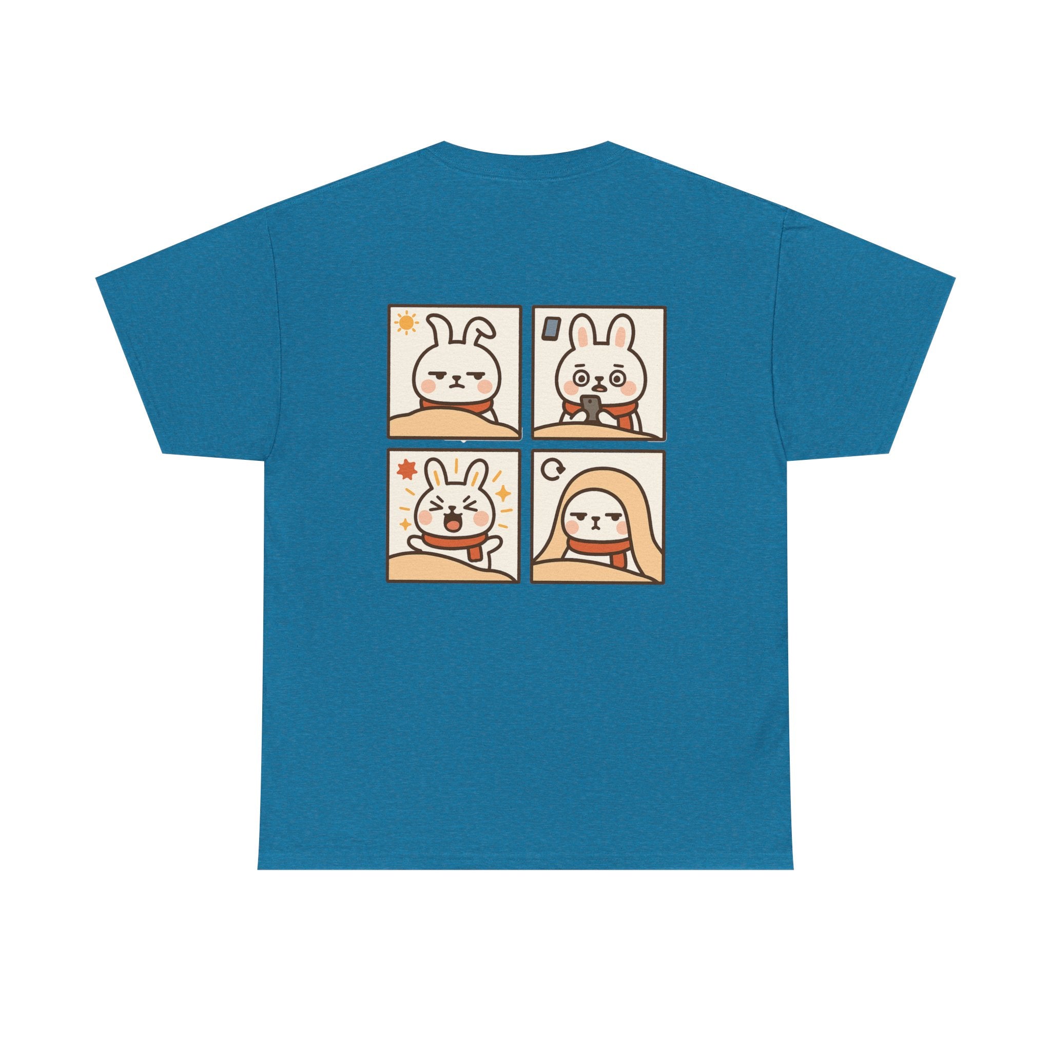 Capymo Family Themed Cute Animal Tee, Cute Cartoon T-Shirt, Bunny Graphic Tee, Funny Family Shirt, Adorable Unisex Cotton Tee
