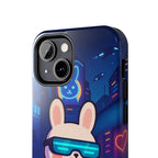 Capymo Family Cute Cartoon Bunny Tough Phone Case –Cyberpunk Bunny "Toto" Phone Case