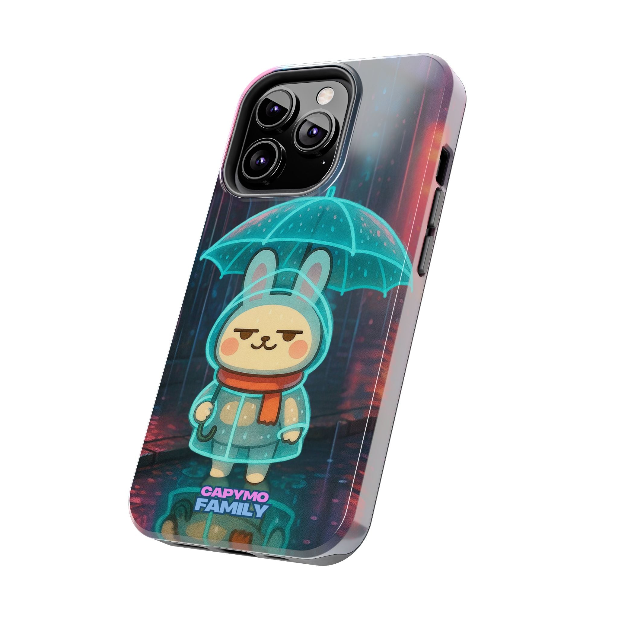 Capymo Family Cute Bunny Phone Case - Cyber Umbrella Bunny "Toto" Phone Case