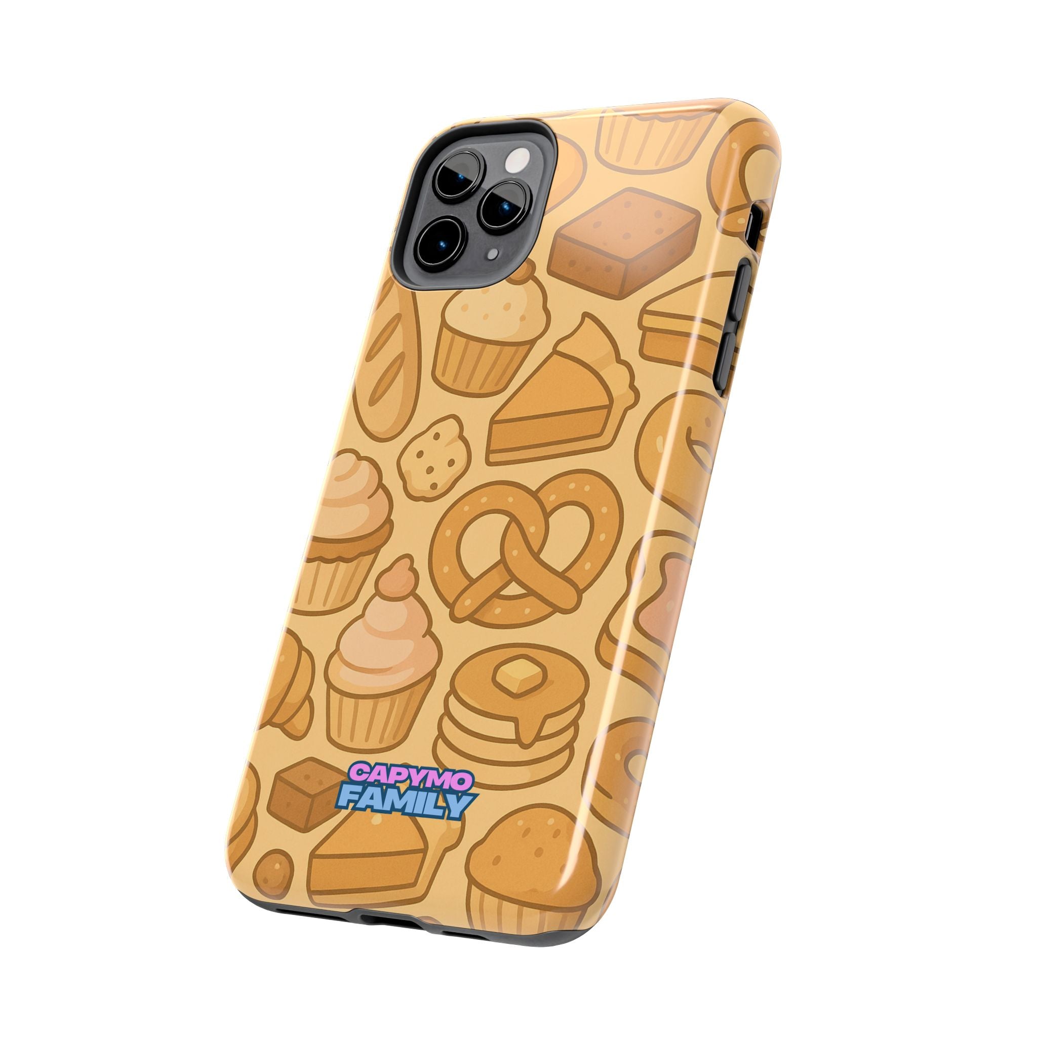 Capymo Family Kawaii Dessert Phone Case – Cute Aesthetic iPhone Cover with Pastry & Sweets Pattern