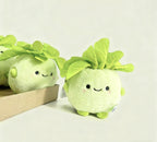 Cute Lettuce Keychain Plush – Kawaii Vegetable Doll Bag Charm | Soft Green Stuffed Keyring