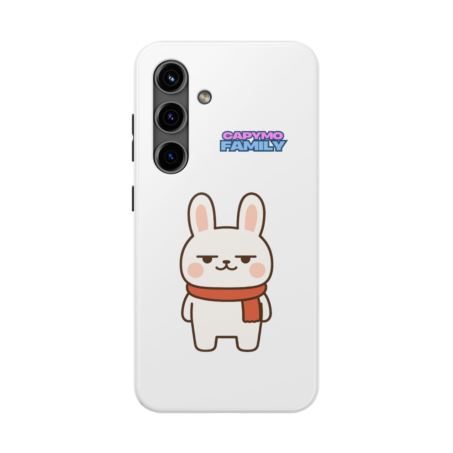 Capymo Family Cute Cartoon Bunny Tough Phone Case –"Toto" The Bunny Phone Case