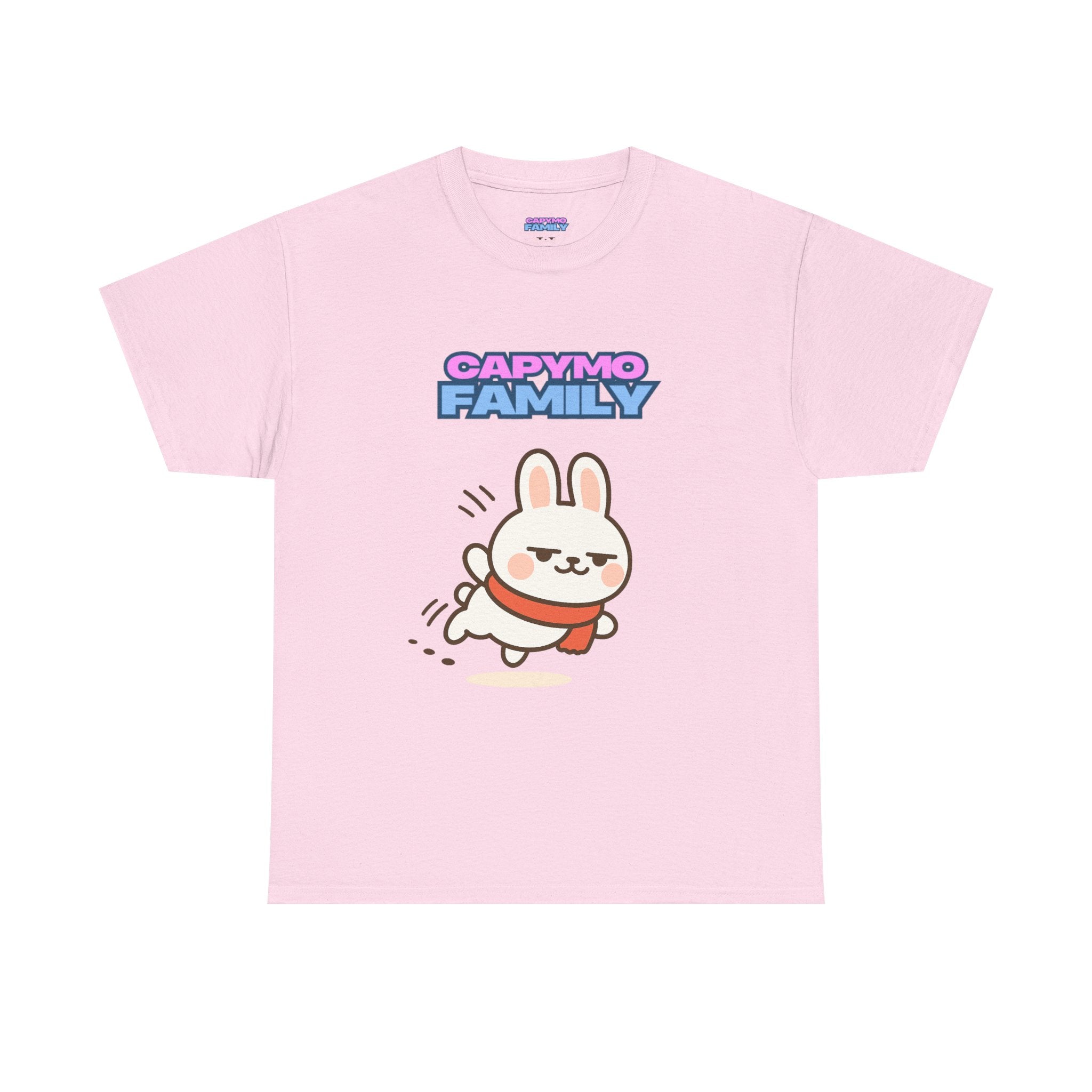 Capymo Family Themed Cute Animal Tee, Cute Cartoon T-Shirt, Bunny Graphic Tee, Funny Family Shirt, Adorable Unisex Cotton Tee