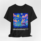 Capymo Family Starry Sky Night Vibrant Bunny Graphic Tee, Fun and Whimsical Short Sleeve Shirt, Perfect for Family Gatherings, Easter, or Everyday Wear