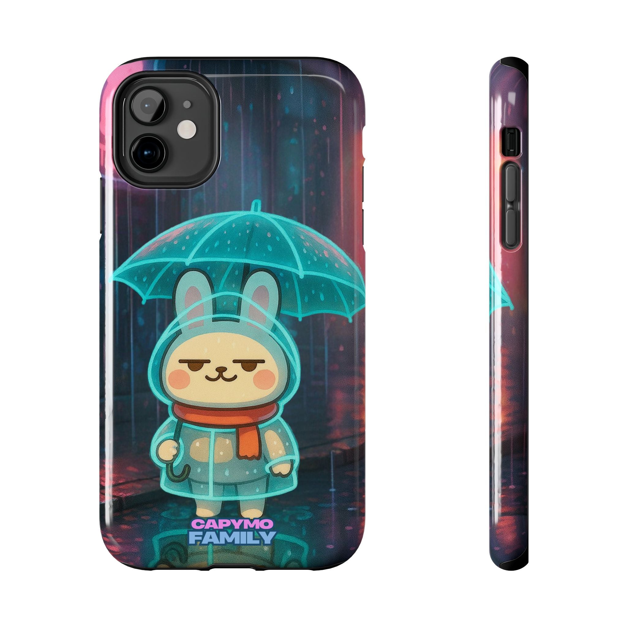 Capymo Family Cute Bunny Phone Case - Cyber Umbrella Bunny "Toto" Phone Case
