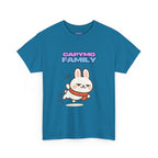 Capymo Family Themed Cute Animal Tee, Cute Cartoon T-Shirt, Bunny Graphic Tee, Funny Family Shirt, Adorable Unisex Cotton Tee