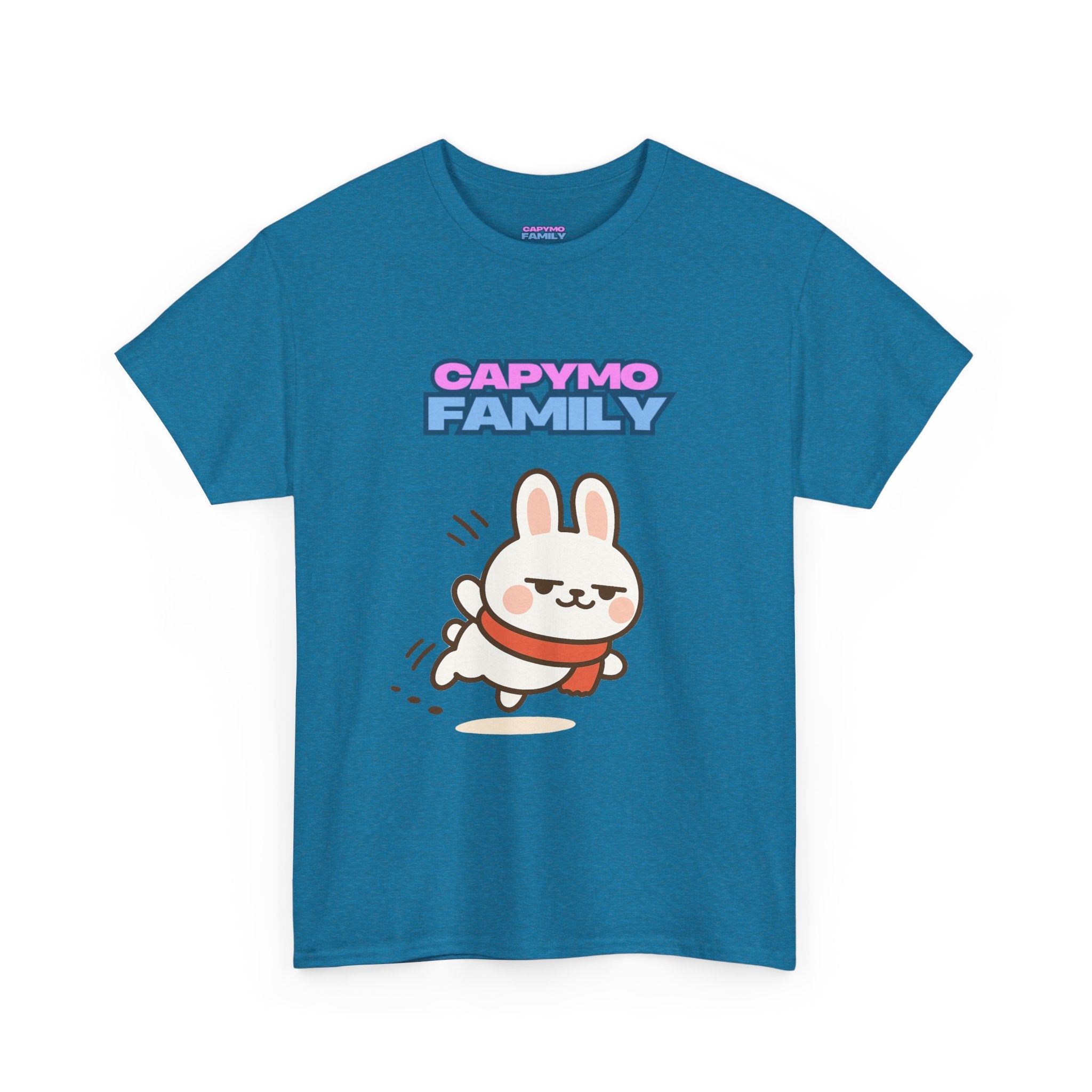 Capymo Family Themed Cute Animal Tee, Cute Cartoon T-Shirt, Bunny Graphic Tee, Funny Family Shirt, Adorable Unisex Cotton Tee