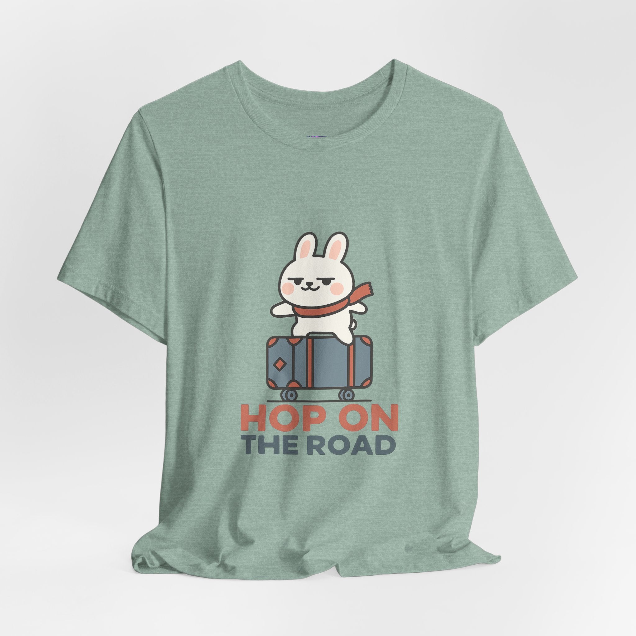 Capymo Family Adventurous Bunny Graphic Tee | Family Travel Shirt, Cute Animal T-Shirt, Fun Summer Outfit, Gift for Travelers, Vacation Wear