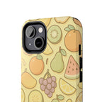 Capymo Family Kawaii Fruit Phone Case – Cute Aesthetic iPhone Cover with Citrus & Summer Vibes