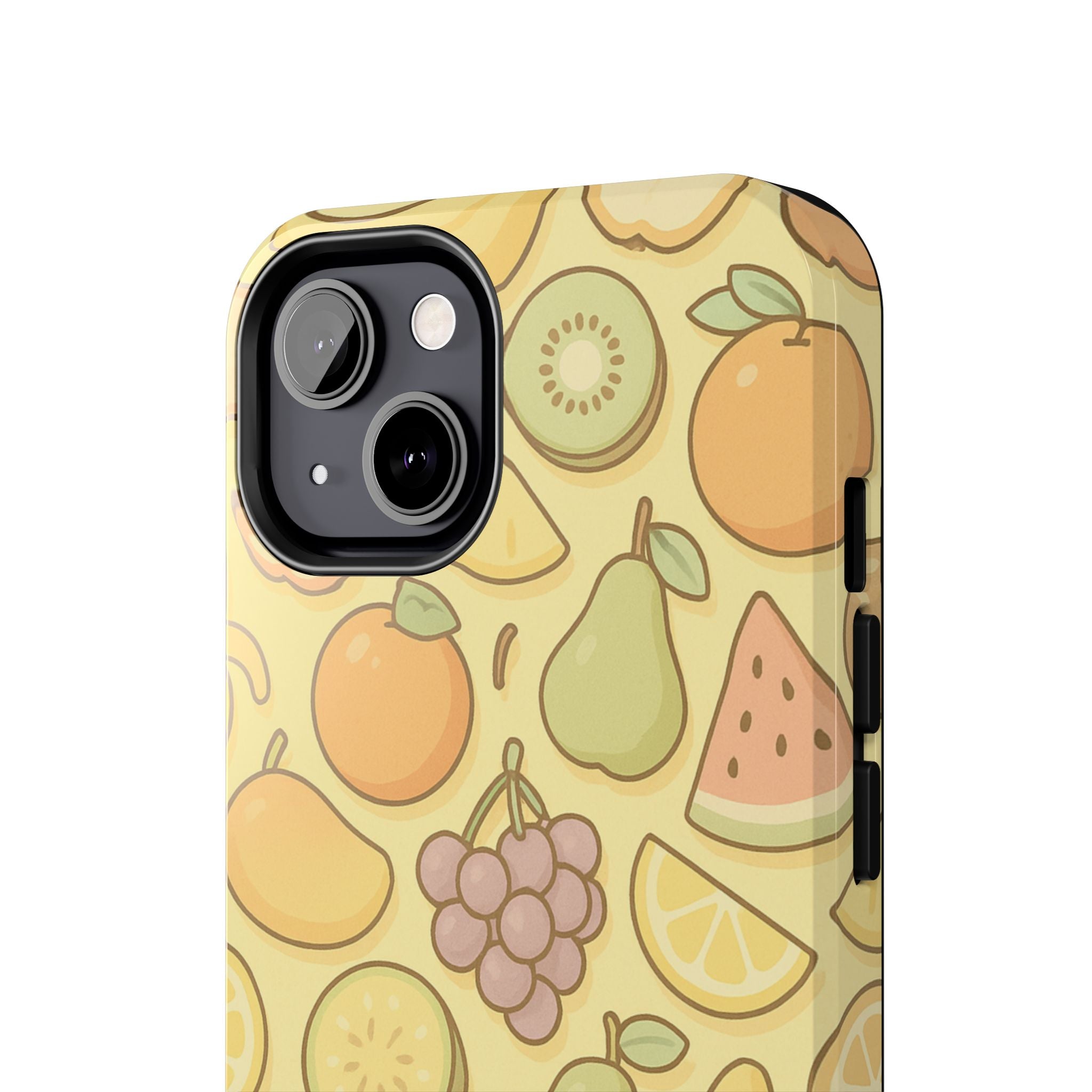 Capymo Family Kawaii Fruit Phone Case – Cute Aesthetic iPhone Cover with Citrus & Summer Vibes