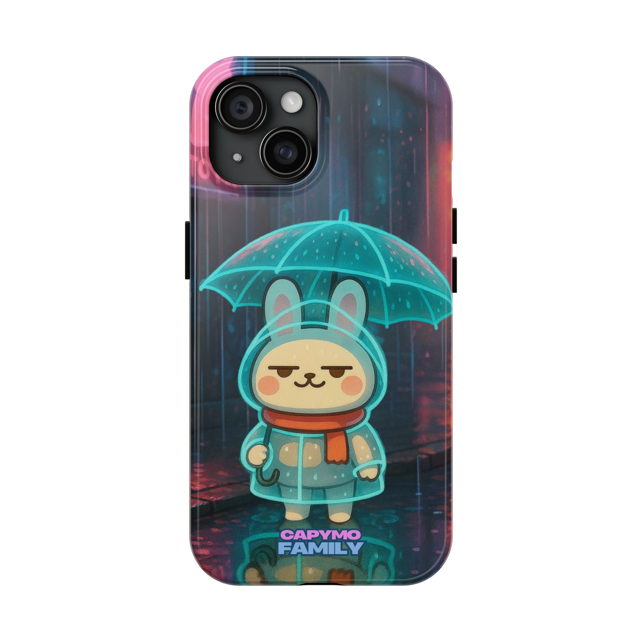 Capymo Family Cute Bunny Phone Case - Cyber Umbrella Bunny "Toto" Phone Case