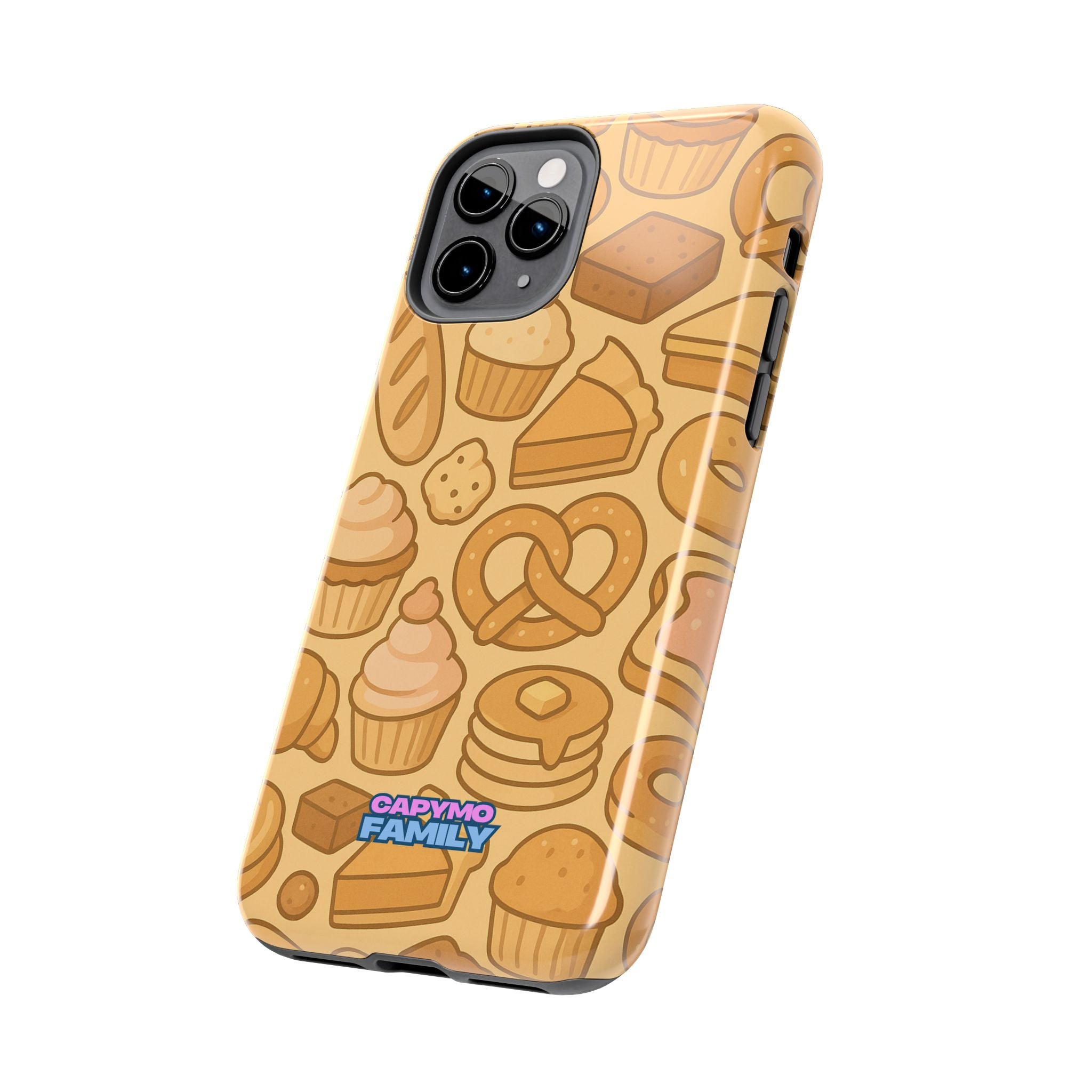 Capymo Family Kawaii Dessert Phone Case – Cute Aesthetic iPhone Cover with Pastry & Sweets Pattern
