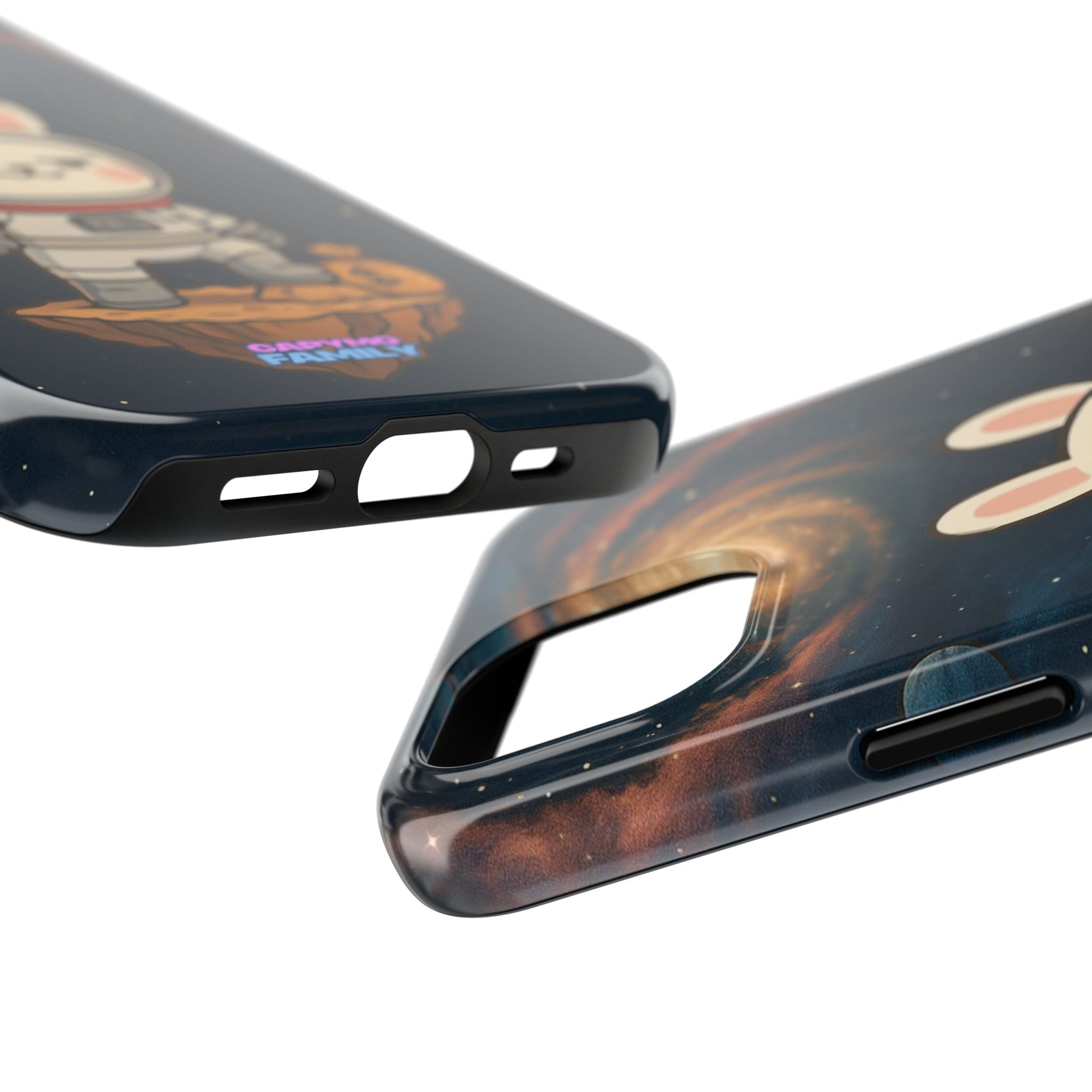 Capymo Family Cute Cartoon Bunny Tough Phone Case –Cute Astronaut  Bunny "Toto" Phone Case