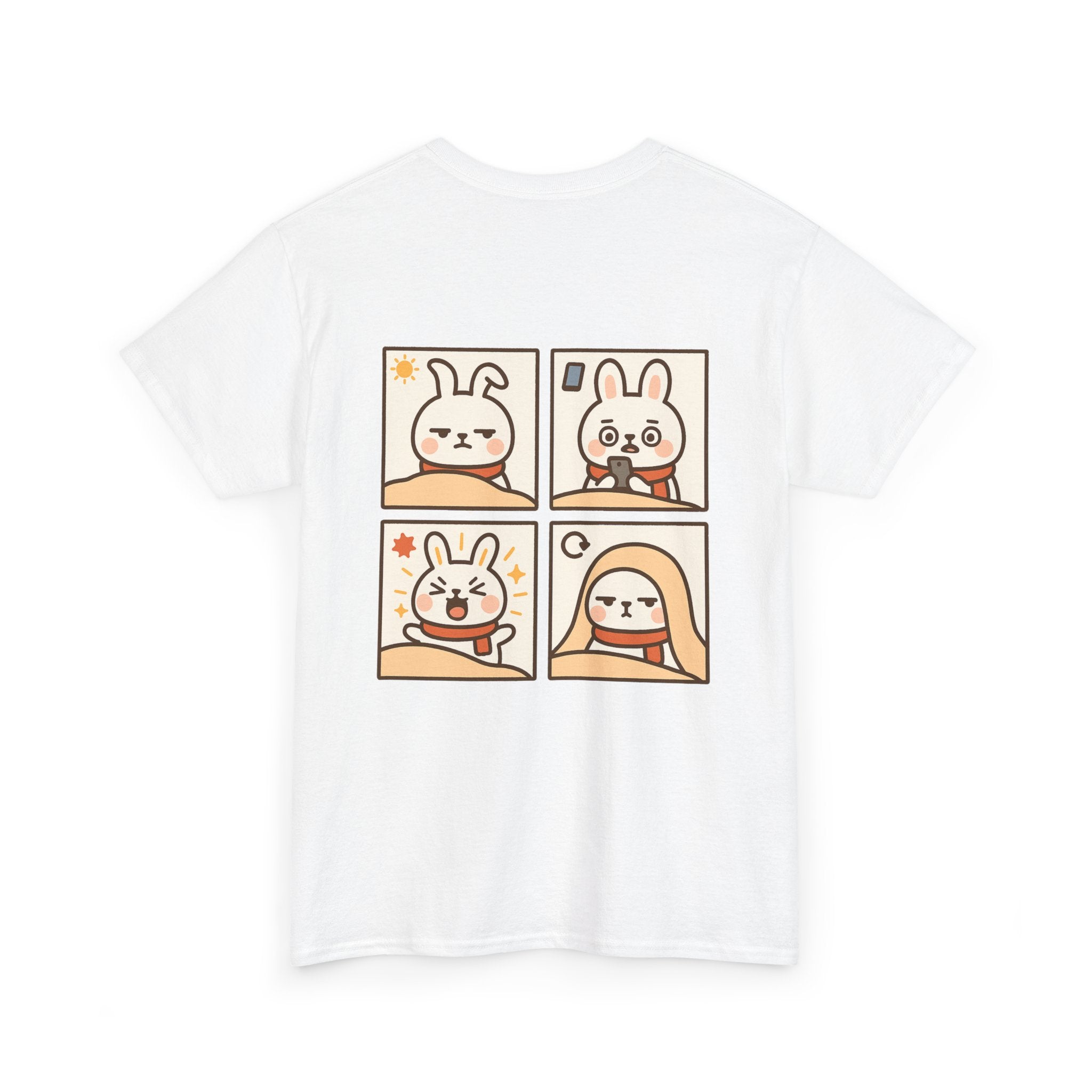 Capymo Family Themed Cute Animal Tee, Cute Cartoon T-Shirt, Bunny Graphic Tee, Funny Family Shirt, Adorable Unisex Cotton Tee