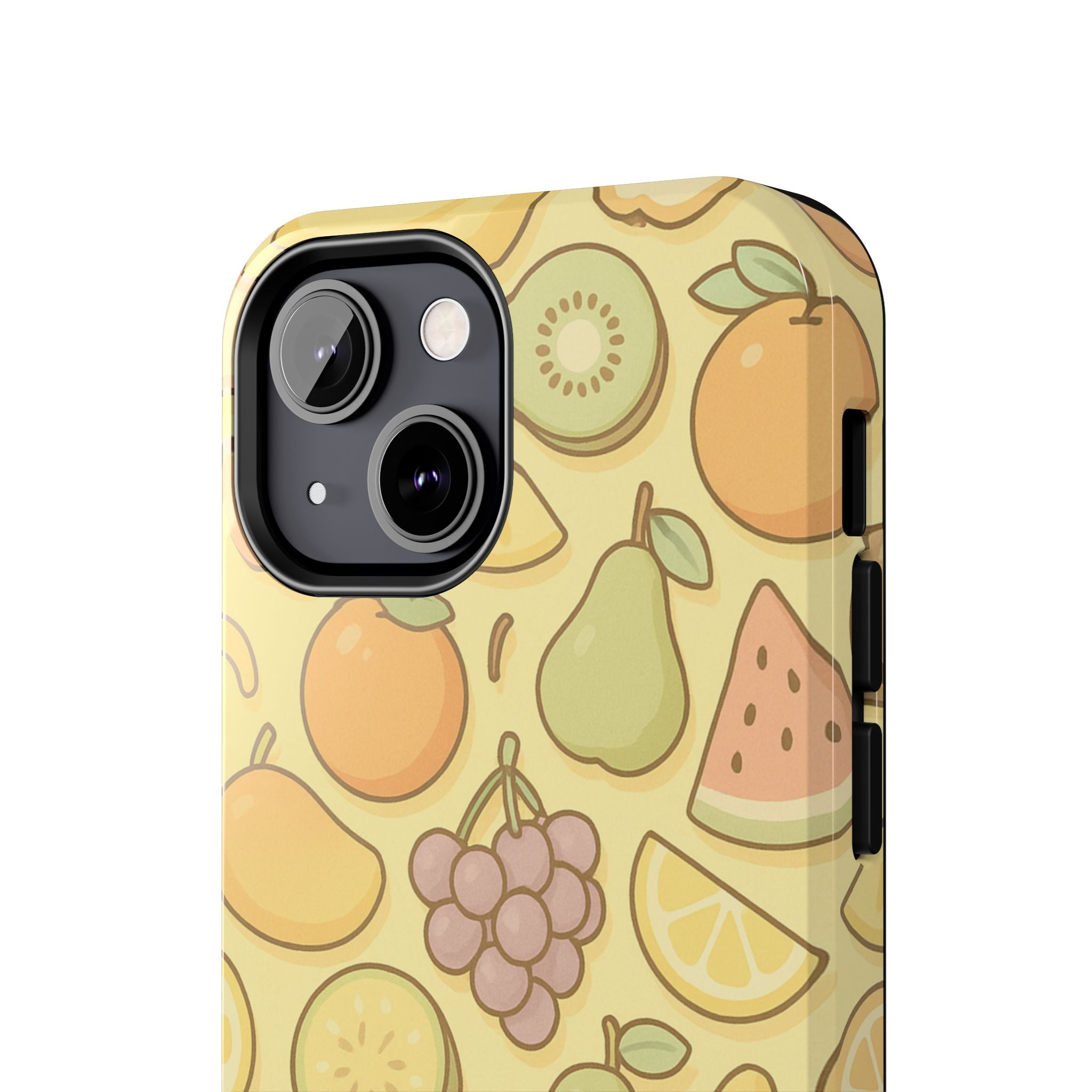 Capymo Family Kawaii Fruit Phone Case – Cute Aesthetic iPhone Cover with Citrus & Summer Vibes