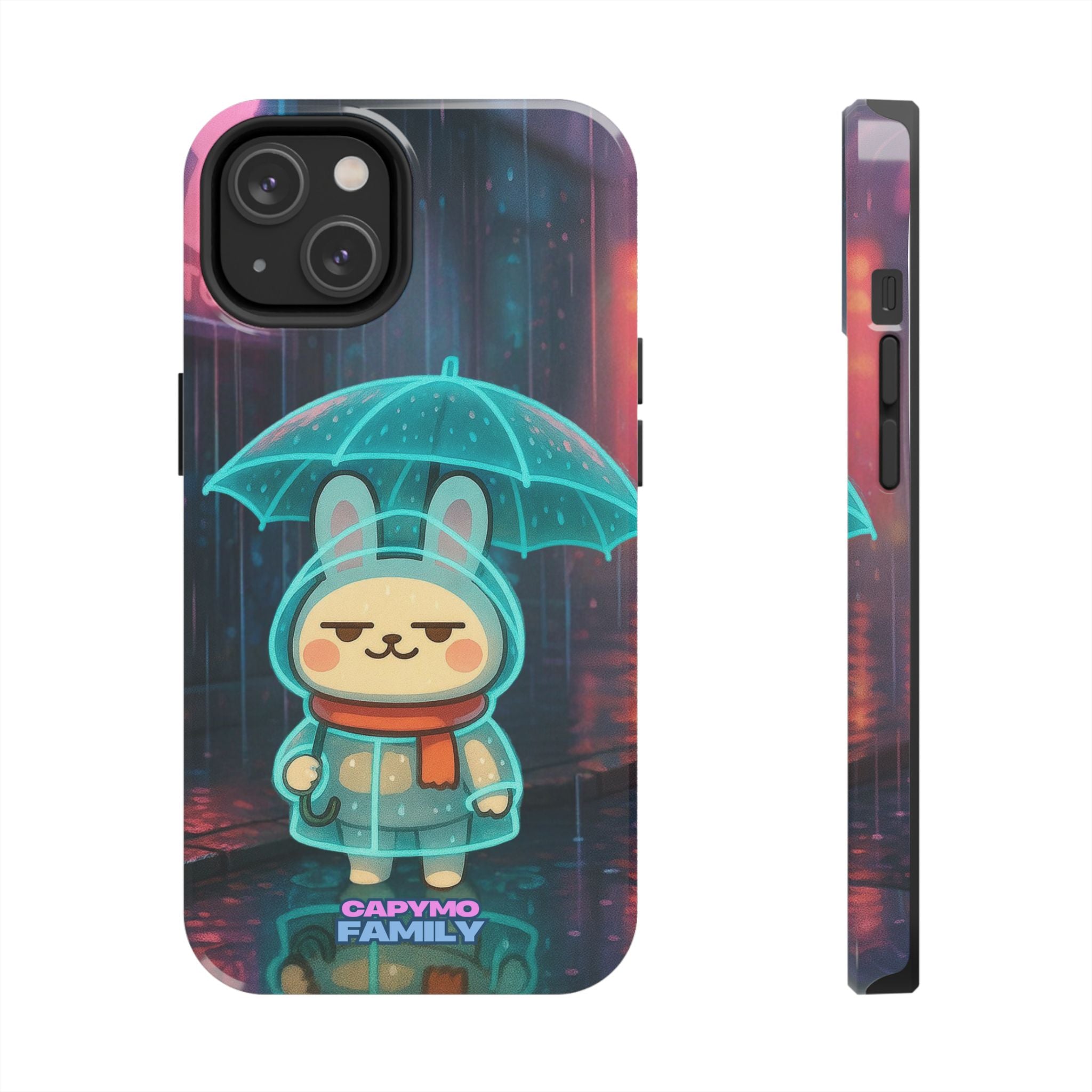 Capymo Family Cute Bunny Phone Case - Cyber Umbrella Bunny "Toto" Phone Case