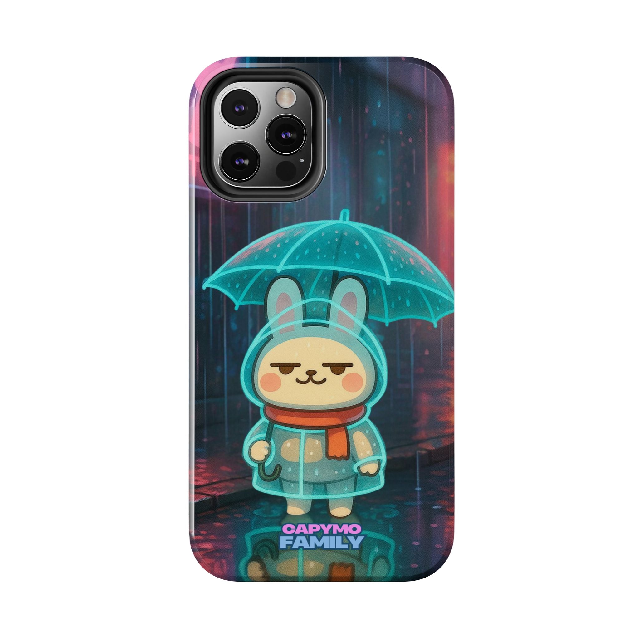 Capymo Family Cute Bunny Phone Case - Cyber Umbrella Bunny "Toto" Phone Case