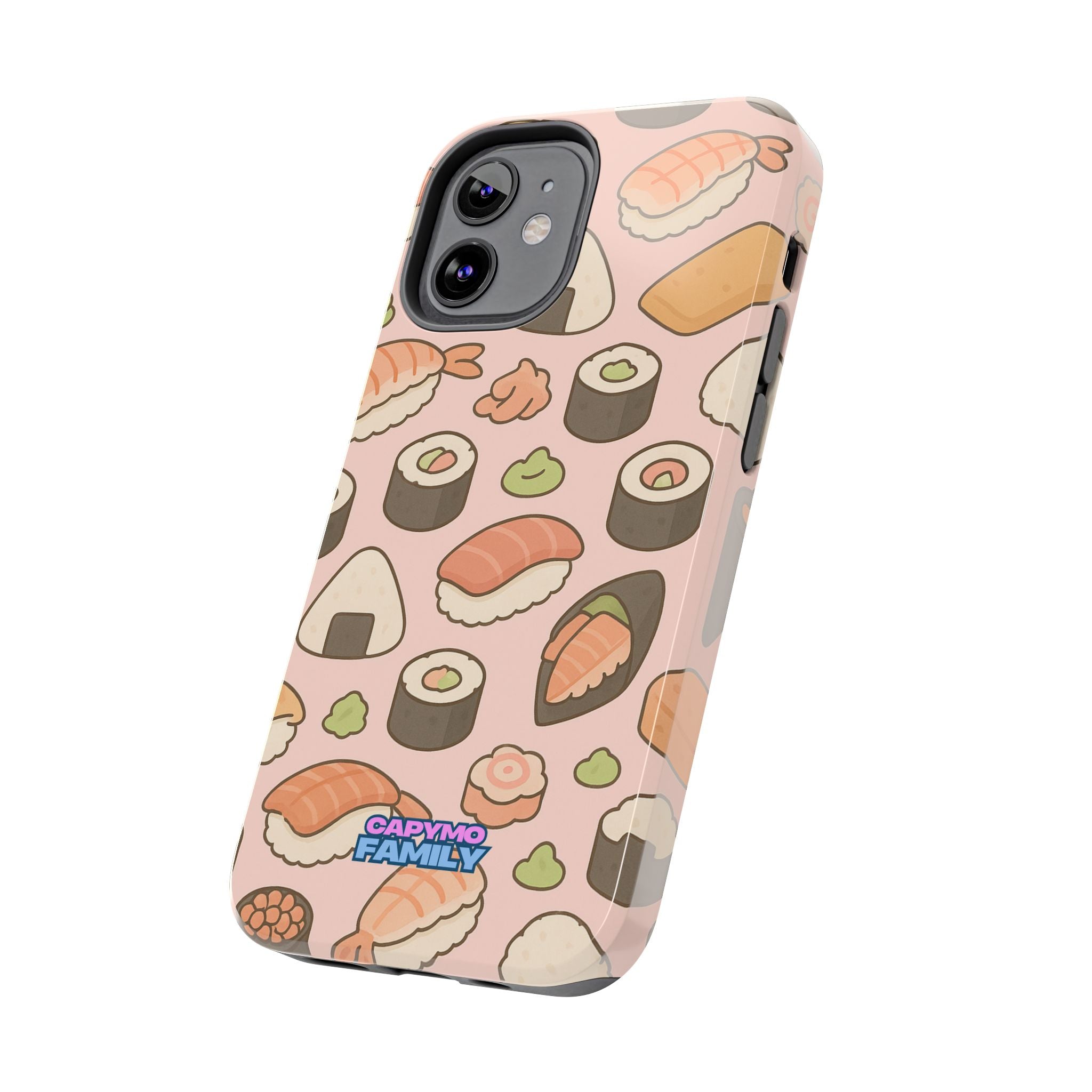 Capymo Family Kawaii Sushi Phone Case – Cute Sushi Pattern Phone Case