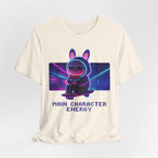 Capymo Family Kawaii Bunny Soft Cotton T-Shirt – "Main Character Energy" "Toto" The Bunny Cute Tee (Unisex)