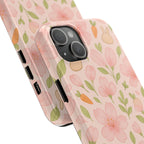 Capymo Family Bunny Blossom Spring Phone Case – Cute Floral iPhone Cover with Carrots & Sakura