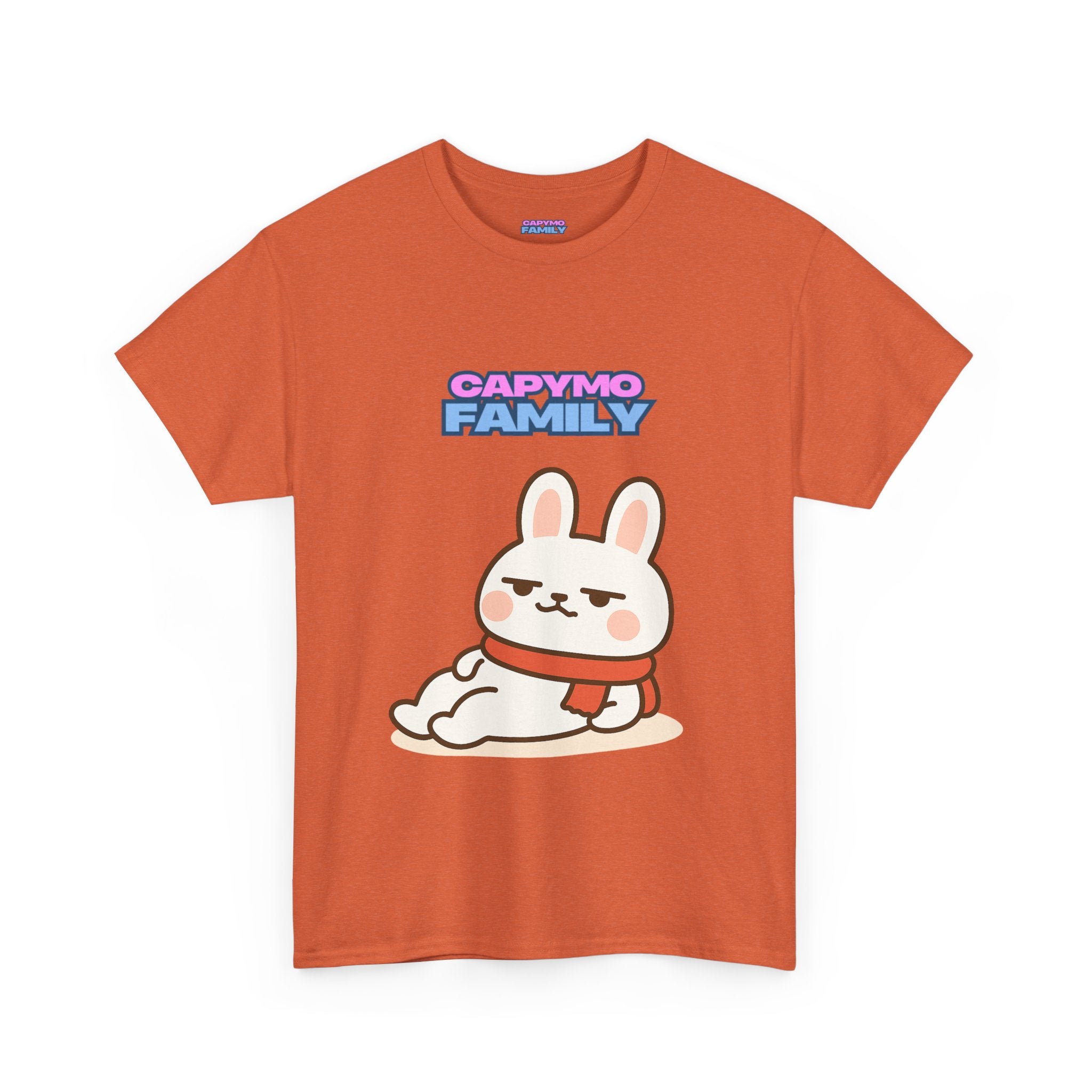 Capymo Family Cute Cartoon Family Tee, Unisex Graphic T-Shirt, Gifts for Animal Lovers, Funny Casual Wear, Birthday and Holiday Apparel