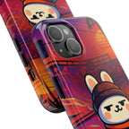Capymo Family Sunset Skate Bunny Phone Case – Vibrant Skatepark Bunny "Toto" Phone Case