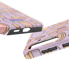 Capymo Family Kawaii Makeup Phone Case – Cute Girly iPhone Cover with Cosmetic Beauty Pattern