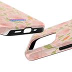 Capymo Family Bunny Blossom Spring Phone Case – Cute Floral iPhone Cover with Carrots & Sakura