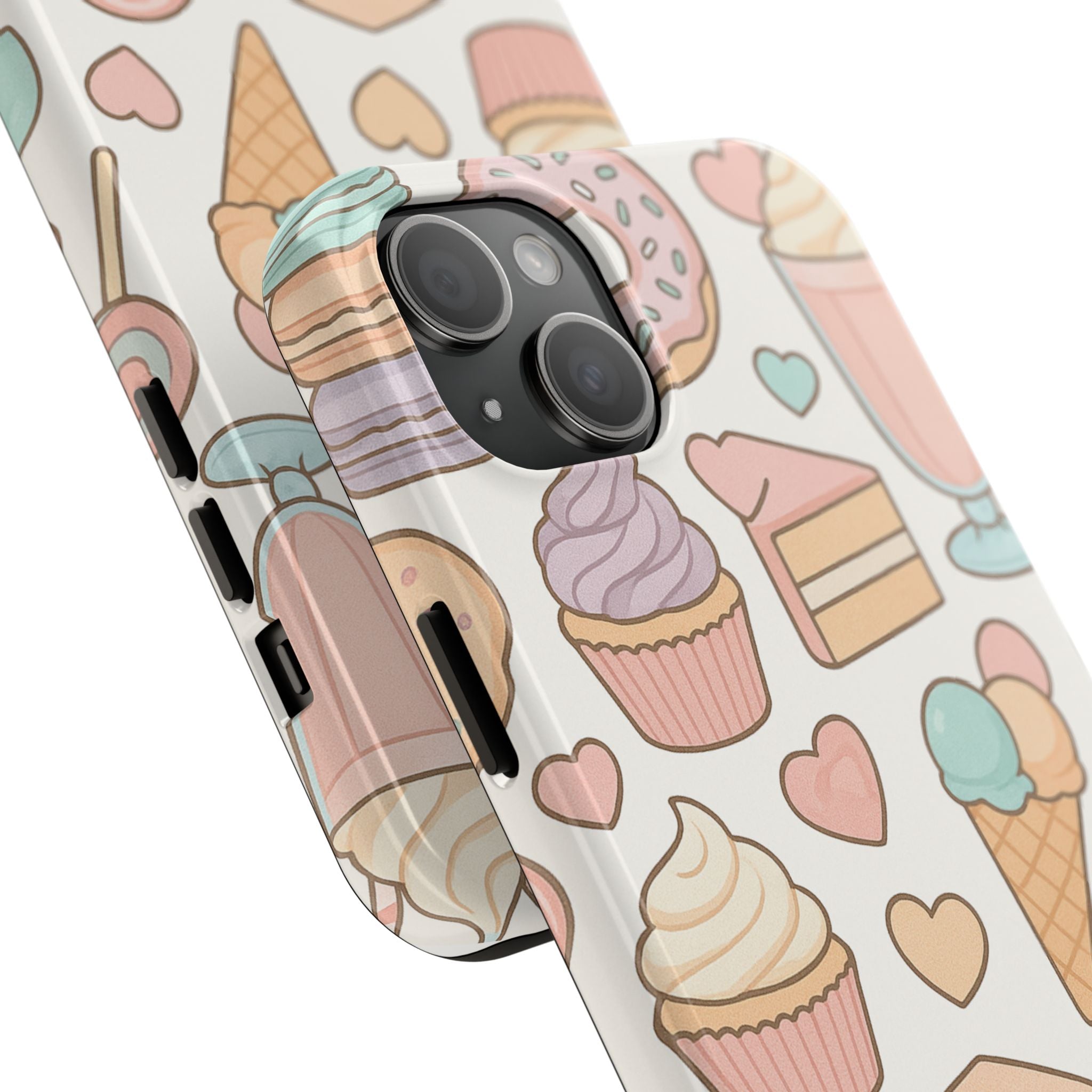 Capymo Family Kawaii Dessert Phone Case – “Sweet Tooth Collection” Ice Cream, Cake, and Candy Cute Pastel Design