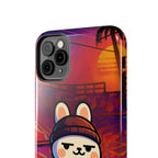 Capymo Family Sunset Skate Bunny Phone Case – Vibrant Skatepark Bunny "Toto" Phone Case