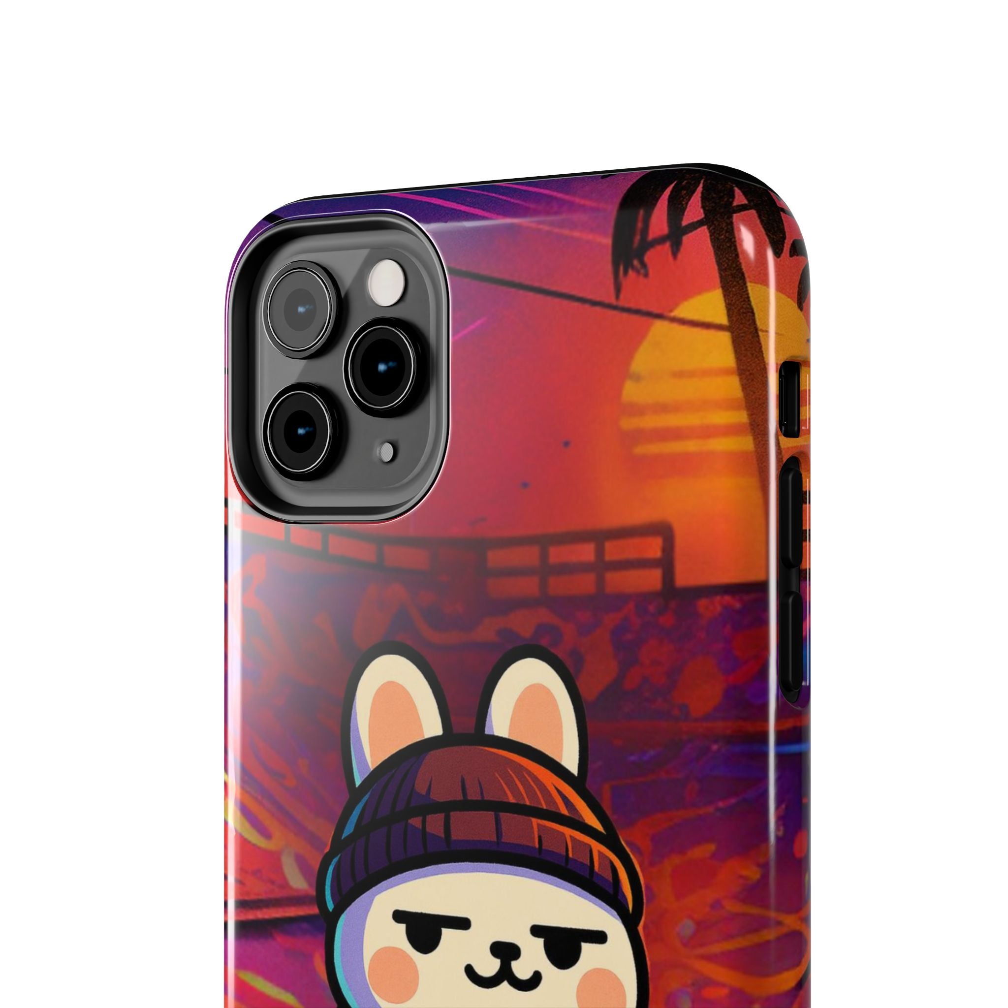 Capymo Family Sunset Skate Bunny Phone Case – Vibrant Skatepark Bunny "Toto" Phone Case