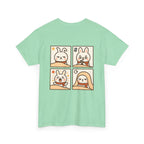 Capymo Family Themed Cute Animal Tee, Cute Cartoon T-Shirt, Bunny Graphic Tee, Funny Family Shirt, Adorable Unisex Cotton Tee