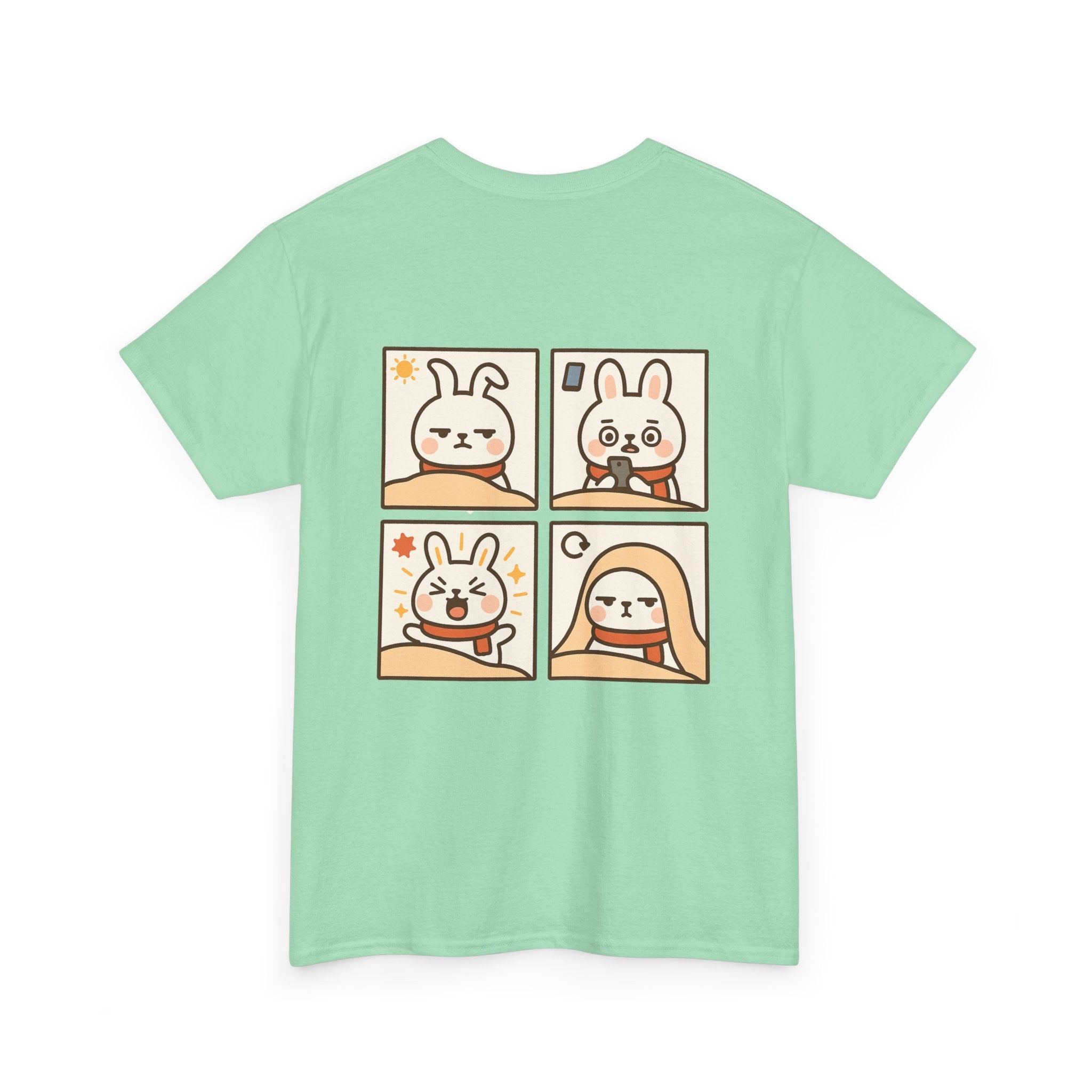 Capymo Family Themed Cute Animal Tee, Cute Cartoon T-Shirt, Bunny Graphic Tee, Funny Family Shirt, Adorable Unisex Cotton Tee