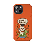 Capymo Family Playful Cute Cartoon Bunny Tough Phone Case –"Make It Rain" Bunny "Toto" Phone Case