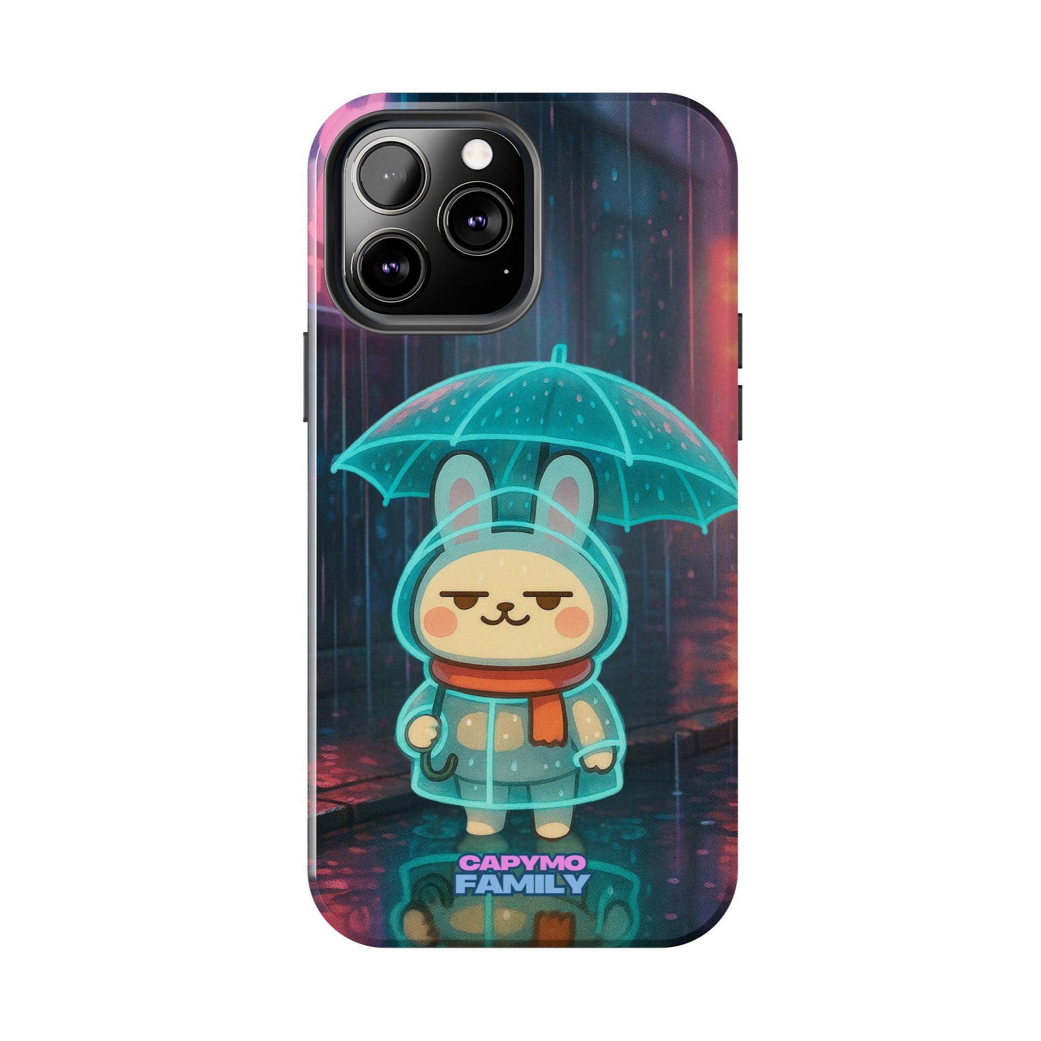 Capymo Family Cute Bunny Phone Case - Cyber Umbrella Bunny "Toto" Phone Case