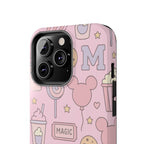 Capymo Family Kawaii Magic Snack Phone Case – Pastel Candy, Popcorn & Cookie Pattern Cover