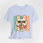 Capymo Family Charming Bunny Graphic Tee, Cute Animal Shirt, Casual Wear, Soft Unisex Tee, Perfect Gift for Animal Lovers, Everyday Fashion